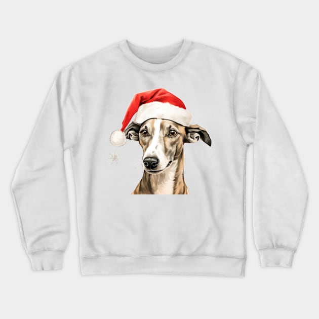 Whippet Christmas Chrstimas Dog Crewneck Sweatshirt TeePublic